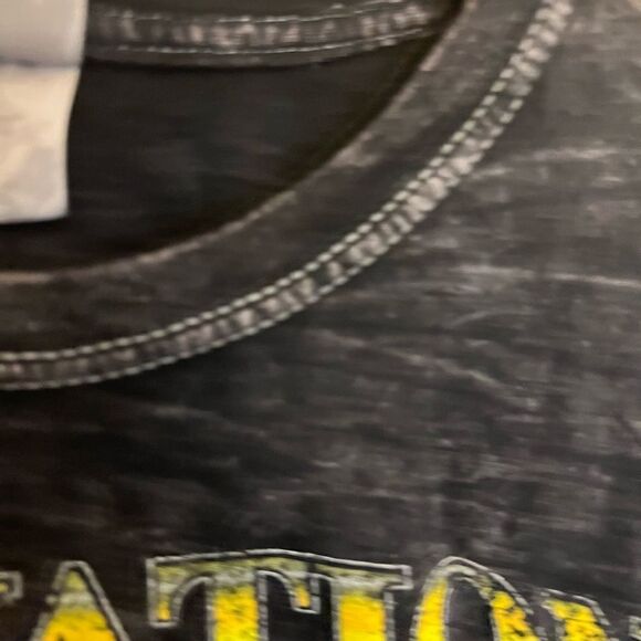 Color tone mineral wash elevation wolf T-shirt. Size M - Picture 4 of 7